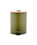 Χαρτοδοχείο Μπάνιου Ø20,5xH28,5cm  Soft Close 5lt Λαδί Estia Home Art Olive Series 02-15114
