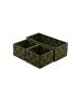 Καλάθια Οργάνωσης 26x13x9cm 3τμχ. Λαδί Estia Home Art Olive Series 04-14902