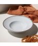 Πιάτο Ριζότου Πορσελάνινο 24cm Estia Home Art Pearl White 07-15381