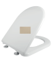 Κάλυμμα Λεκάνης WC B.T  Βακελιτικό Μπεζ 41,5-47x35,3cm D Shape, Κατάλληλο για Βεργίνα,Φρύνη,Μαγιόρκα, Αρμονία,Essedra, Alfa, Aveiro Elvit 0016-beige 