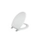 Κάλυμμα Λεκάνης WC Bαρέως Τύπου MDF Λευκό Μ36x40-46cm Οπές 11-20cm Elvit 0039 