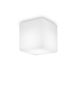 Φωτιστικό Οροφής IP44 L200xH220xP200 mm 1xE27 Λευκό Οπάλ Ideal Lux Luna PL1 213194
