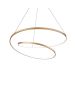 Φωτιστικό Κρεμαστό Ø600x150xΗ2150mm Led 48w 3000K 5300lm Brushed Brass Ideal Lux Oz SP D60 On Off 269443