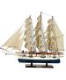 Ξύλινο Καράβι Ιστιοφόρο Cutty Sark 50x10xH45cm,Χρώμα Λευκό -Μπλε 31110