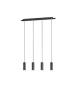 Marley Μοντέρνο Κρεμαστό Φωτιστικό Πολύφωτο Ράγα για 4 Λαμπτήρες GU10 σε Μαύρο Χρώμα Trio Lighting 312400432