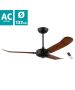 Ανεμιστήρας Οροφής Ø137x51,5cm  AC 220-240V,50Hz Remote Control Μαύρο Ματ-Καφέ Eglo Hoi An 35029