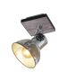 Φωτιστικό Σποτ Οροφής Μονόφωτο 16cm Vintage Industrial Μέταλλο -Ξύλο Πατίνα Eglo Barnstaple  49648