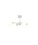 Φωτιστικό Οροφής Τετράφωτο 4xG9 D:45xY25cm Λευκό Μέταλλο-Οπαλίνα Inlight 5013-4