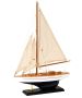Ξύλινο Παραδοσιακό Καράβι 30x6,5xH43cm,Χρώμα Λευκό-Μπλε 50190316