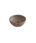 Νιπτήρας Πορσελάνη Επιτραπέζιος Ø38xY14,4 cm Olympia Trend Round 02 Brown Matt Orabella 60122