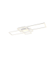 Irvine Μοντέρνα Μεταλλική Πλαφονιέρα Οροφής με Ενσωματωμένο LED σε Λευκό χρώμα 105cm Trio Lighting 620010431