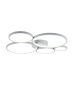 Rondo Μοντέρνα Μεταλλική Πλαφονιέρα Οροφής με Ενσωματωμένο LED σε Λευκό χρώμα 59cm Trio Lighting 622610531