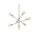 SE 136-7 CODY PENDANT BLACK & BRUSHED BRASS Δ4 HOMELIGHTING 77-3534