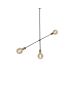 SE 136-3 CODY PENDANT BLACK & BRUSHED BRASS B1 HOMELIGHTING 77-3536