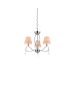 E002-3 LAKI PENDANT LAMP CHROME & WHITE SHADE 1E1 HOMELIGHTING 77-3664