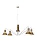 HL-3521-4 EMILY OLD BRONZE & WHITE PENDANT HOMELIGHTING 77-3762