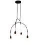 HL-3527-4 EVERDINA BLACK PENDANT HOMELIGHTING 77-3822