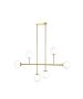 SE 110-6 PRATO PENDANT BRASS GOLD WITH 6 OPAL GLASSES Φ15 Γ4 HOMELIGHTING 77-4491