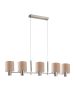 SE21-NM-120-SH3 ADEPT NICKEL MATT PENDANT BROWN SHADE+ HOMELIGHTING 77-8292
