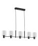 SE21-BL-120-SH1 ADEPT BLACK PENDANT WHITE SHADE+ HOMELIGHTING 77-8293