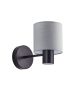 SE21-BL-16-SH2 ADEPT BLACK WALL LAMP GREY SHADE+ HOMELIGHTING 77-8313