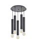 SE21-BL-5-5BL ADEPT TUBE BLACK Black Pendant+ HOMELIGHTING 77-8673