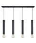 SE21-BL-5-4BL ADEPT TUBE BLACK Black Pendant+ HOMELIGHTING 77-8674