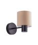 SE21-BL-16-SH3 ADEPT Black Wall Lamp Brown Shade+ HOMELIGHTING 77-8882