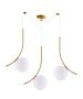 SE21-GM3-45 SCEPTRE GOLD MATT PENDANT OPAL GLASS+ HOMELIGHTING 77-9065