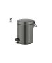 Χαρτοδοχείο 5lt  Χρώμα Antracite Grained Soft Closιng Sanco Waste Bins 90680-M118