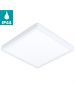 Πλαφονιέρα Λευκή Τετράγωνη 28,5cm IP44 LED Panel 20w 3000K 2400lm Eglo Fueva 5 99268