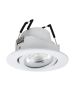 Χωνευτό Σποτ Στρογγυλό Λευκό 8,8x8,8cm LED 2700-6500K 345lm Ρυθμιζόμενο Εφαρμογή-Τηλεχειριστήριο Eglo Saliceto 99671