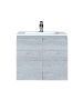 Έπιπλο Μπάνιου 70 εκ. με Νιπτήρα Χρώμα Canyon Greyish Sanitec Alba A 70
