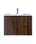 Έπιπλο Μπάνιου 100 εκ. με Νιπτήρα Χρώμα Noce Lirico Natural Sanitec Alba C 100