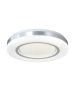 InLight Πλαφονιέρα οροφής LED 54W 3CCT από λευκό και ασημί ακρυλικό D:40cm 42016-B