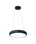 InLight Κρεμαστό φωτιστικό LED 110W 3CCT από μαύρο και λευκό ακρυλικό D:60cm 42023-Α-Black