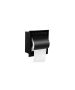Χαρτοθήκη Εντοιχιζόμενη με Καπάκι W15xD7xH16 cm Inox Aisi 304 Black Mat Sanco Toilet Roll Holders Pro 0850-M116