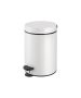 Χαρτοδοχείο 12lt  Ø25x40 εκ. White Mat Sanco Waste Bins 90611-M101