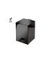 Χαρτοδοχείο 5lt 18x25*Y26,5 cm Gun Metal Polished Soft Closιng Sanco Waste Bins 90677-A23