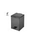 Χαρτοδοχείο 5lt 18x25*Y26,5 cm Gun Metal Brushed Soft Closing Sanco Waste Bins 90677-AB23