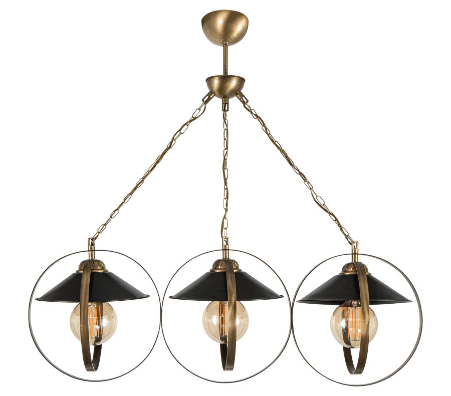 PDT 2062-3 # ΚΡΕΜ. 3/Φ ΔΥΟ ΜΕΤΑΛΛΙΚΟΙ ΚΥΚΛΟΙ ΣΥΝΔΥΑΣΜΟΣ ΜΕ ΚΑΜΠΑΝΑ  Ε 27 ARlight 0103463