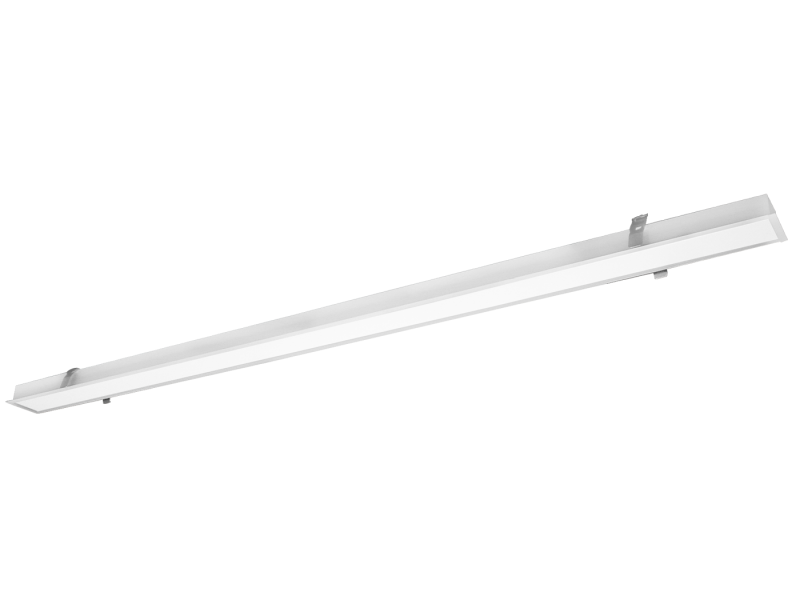 Γραμμικό Φωτιστικό Χωνευτό Trimless 220-240V On-Off 180 εκ. Led 80w 7100lm 4000K Αλουμίνιο Λευκό Viokef Station Recessed 3911-0415-4-W-N