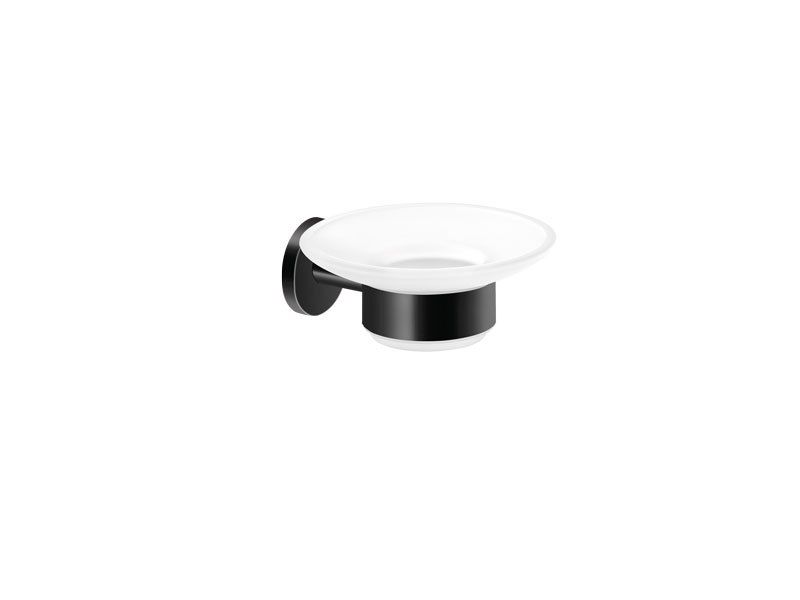 Σαπουνοθήκη Επίτοιχη Sanco Corner Black Matt 22702-M116