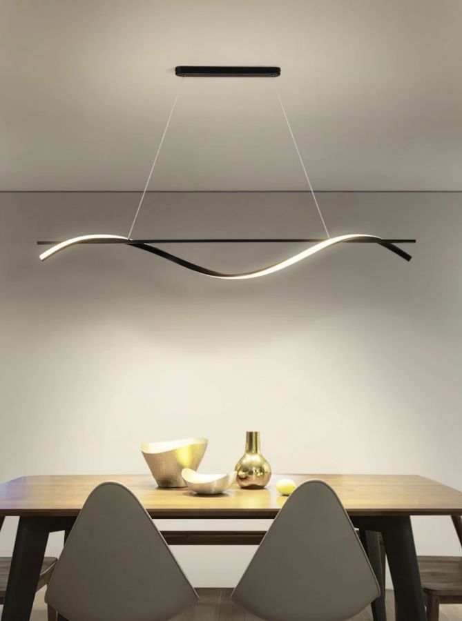 SE LED 100 ONDAS PENDANT BLACK 23W 3CCT 2 YEARS WARRANTY HOMELIGHTING 77-50450