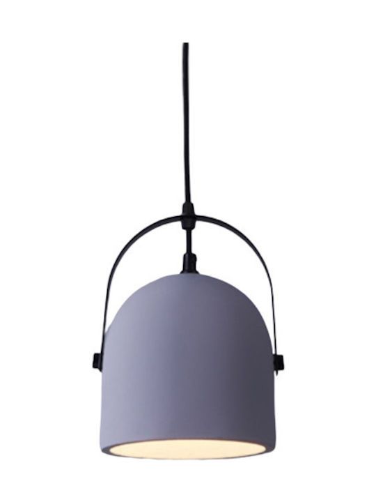 ΚΡΕΜΑΣΤΟ Φ/Σ 1ΧΕ27 ΓΚΡΙ ΤΣΙΜΕΝΤΟ D16XH130CM CARAMELO ACA KS411P16G