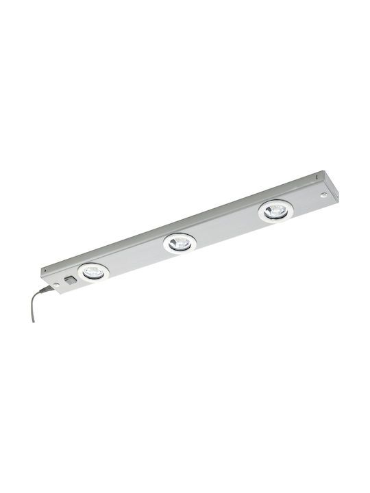 Φωτιστικό Τριπλό Νίκελ Σατινέ L600xH25cm LED 3000K 280lm Eglo Kob 93707
