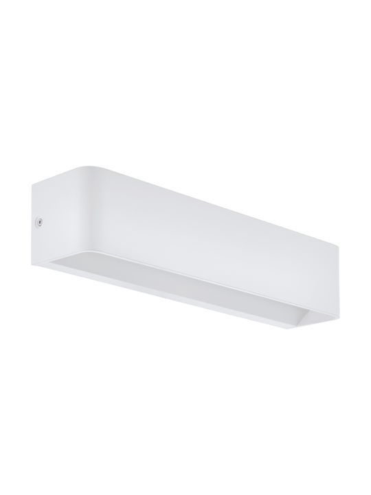 Φωτιστικό Τοίχου Λευκό Αλουμίνιο L36,5xA9xH8cm LED 3000K 1400lm Eglo Sania 4 98423