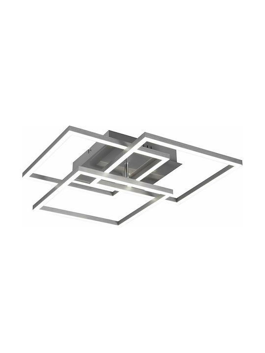 Φωτιστικό Πλαφόν Οροφής 42x39xH10cm Led 27w 1x3200lm 2700-6000K Nickel Mat Trio RL Mobile R62883107