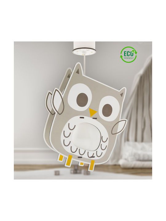 Owl MDF παιδικό φωτιστικό οροφής (63397) Ango