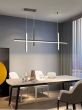 SE LED 27 BEATRICE BLACK PENDANT 100x6x13cm 27W IP20 3CCT WITH MEMORY 2 YEARS WARRANTY Α1 HOMELIGHTING 77-50605
